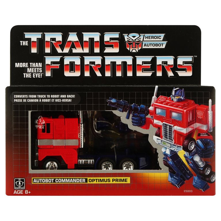 Transformers E5003 Vintage G1 Optimus Prime Collectible Figure/light damage to box from storage