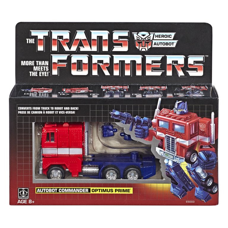 Transformers E5003 Vintage G1 Optimus Prime Collectible Figure/light damage to box from storage